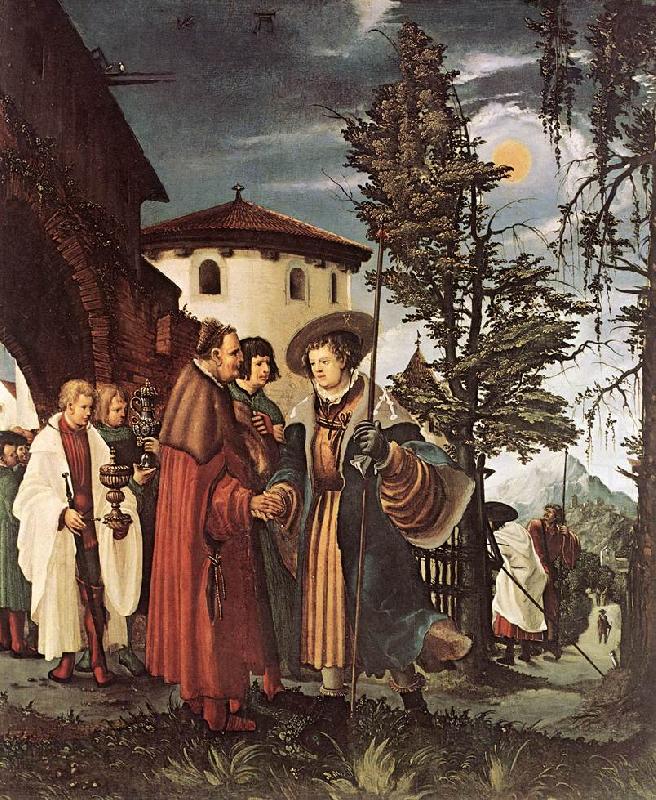 St Florian Taking Leave of the Monastery, ALTDORFER, Albrecht